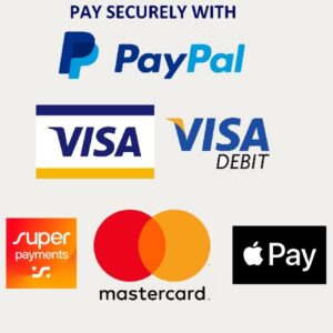 pay payment options Visa Mastercard Paypal Super Payments Superpayments Apple Pay Debit Credit Card safe secure 3d security