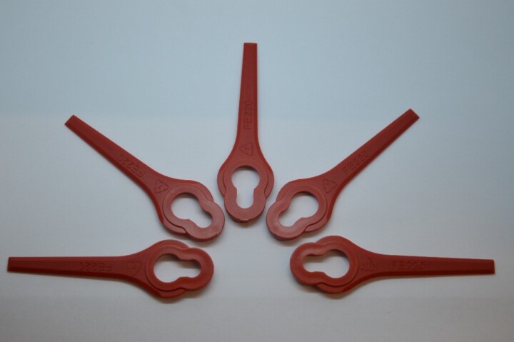 10 SOLENT TOOLS Plastic Mower Blades Compatible With FERREX Cordless Lawnmower Skin 20/40v