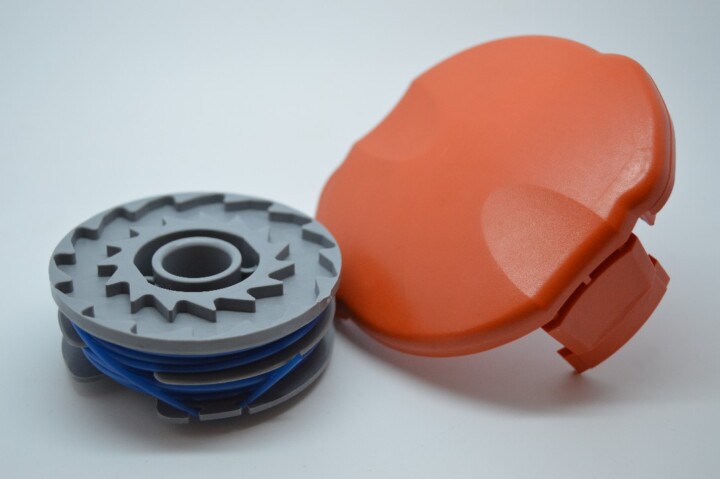 SOLENT TOOLS Spool Cover And Spool And Line Compatible With FLYMO Revolution 2300 (twin line)